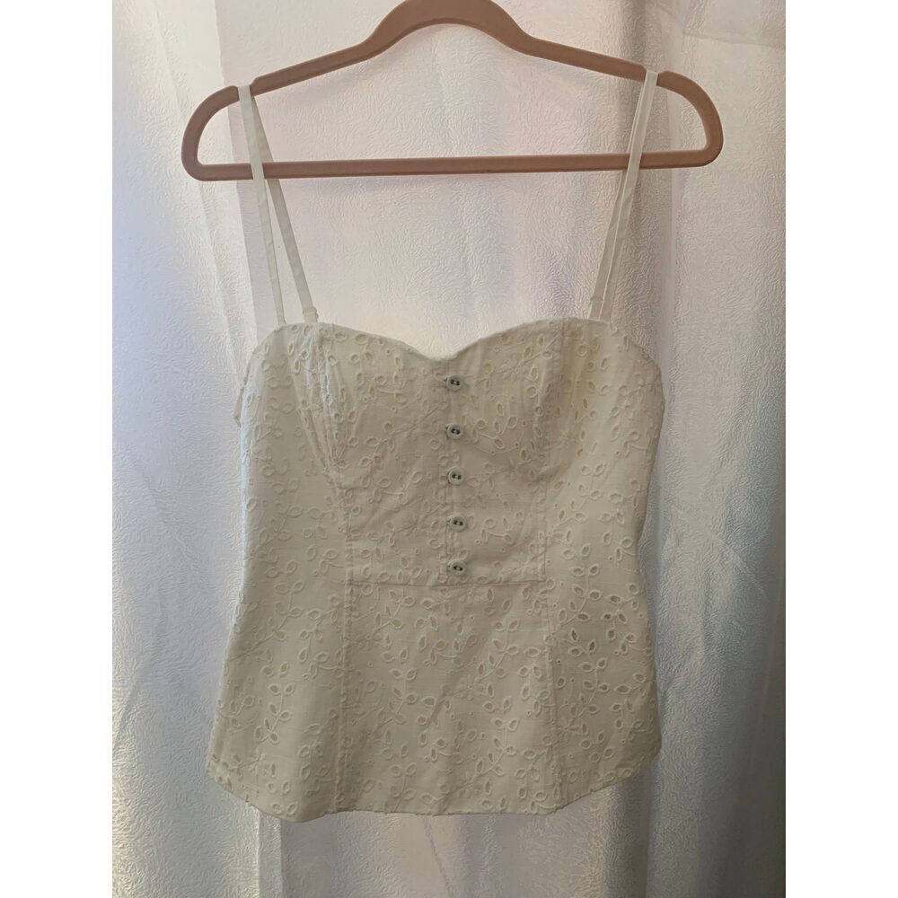 Evernew Melbourne Eyelet Top with Straps Sz 6